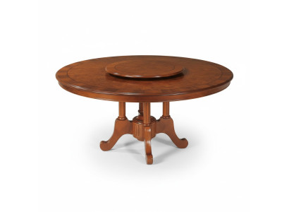 Round dining table Italian furniture dining room tables wood table brown tables