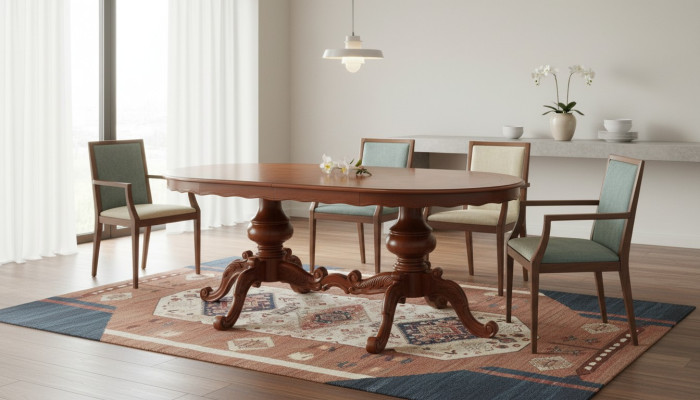 Table Oval Dining Table Italian Furniture Dining Room Tables Wood Brown Tables New