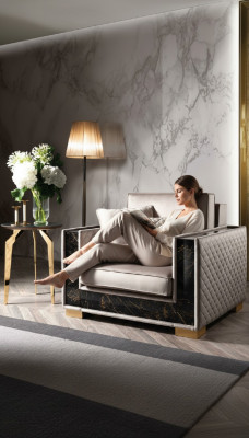 Armchair Couch Upholstery Seat Designer Textile 1 Seater Couches Upholstery Modern Design