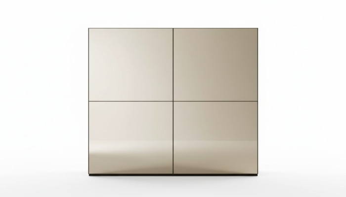 Stylish mirror cabinet with sliding doors in a modern style