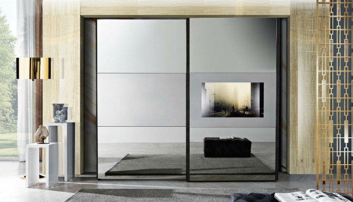 Wardrobe sliding door cabinets Italian furniture bedroom new