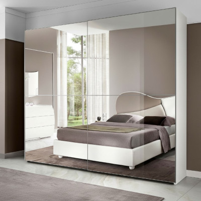 Mirror cabinet, wardrobe, sliding door cabinets, wood design, modern cabinet