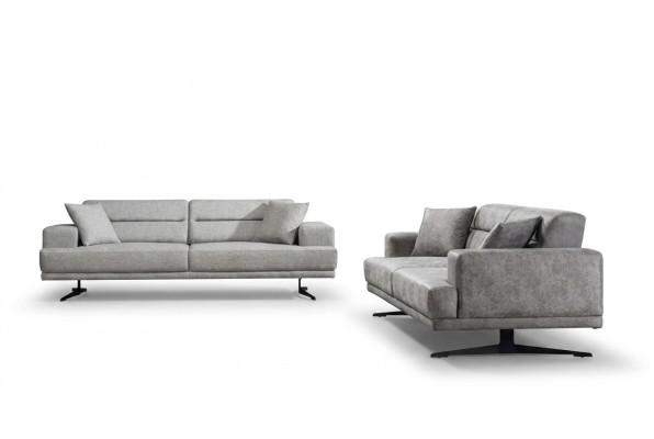Sofa set 3+3 seater set sofa sofas leather upholstery design seat modern