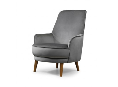 Armchair seat modern design living room upholstery single-seater relax gray style luxury