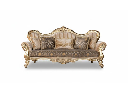 Sofa 3-seater sofas, seating classic couch, luxury textile, living room three-seater, new