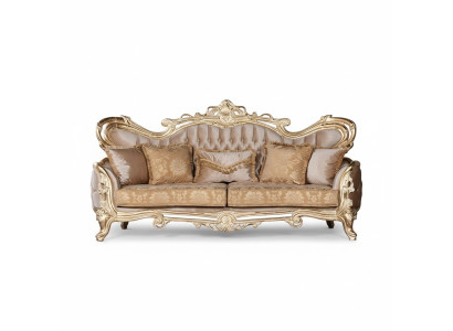 Three-seater sofa, 3-seater sofa, sofas, velvet fabric, Baroque-style, Rococo furniture, new.