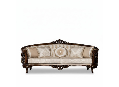 Three-seater sofa 3 seats classic furniture sofas fabric style baroque rococo luxury new