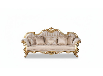 Three-seater sofa, 3-seater sofa, sofas, couches, fabric, baroque style, rococo furniture.