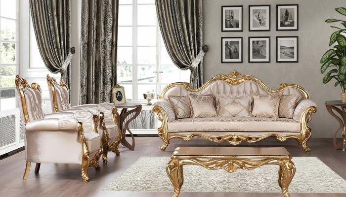 Set of sofa set 3+1+1 seater coffee table sofa luxury fabric armchair sofas new