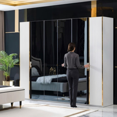 Wardrobe Furniture Cabinet Italian Style Luxury Wardrobes Bedroom Gold