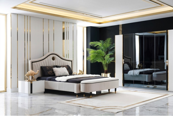 Bedroom design bed luxury beds new double upholstered furniture hotel marriage design