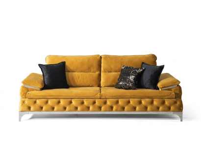 Sofa 3-seater fabric sofas couch upholstery luxury furniture modern three-seater new