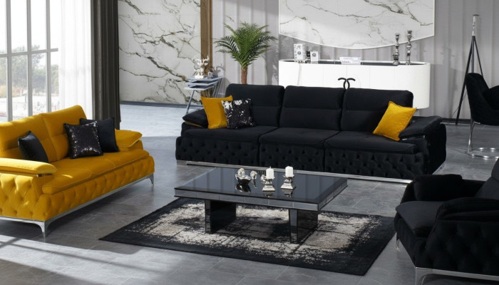Italian style sofa upholstery couch triple 4-seater sofas furniture couches