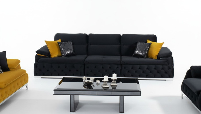 Italian style sofa upholstery couch triple 4-seater sofas furniture couches