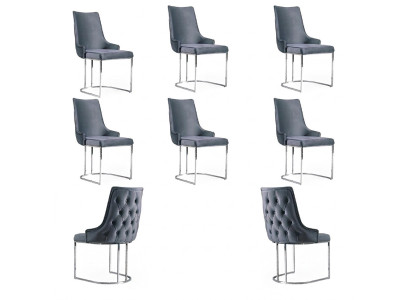 Dining room chairs Chesterfield armchair modern set 6x chair set group new