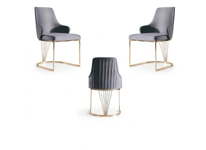 Chair 2x Dining Room New Chairs Upholstered Chair Metal Lounge Design Furniture