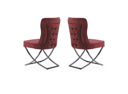 Chesterfield Hotel Set Textile Upholstery Group 2x Set Design Chair
