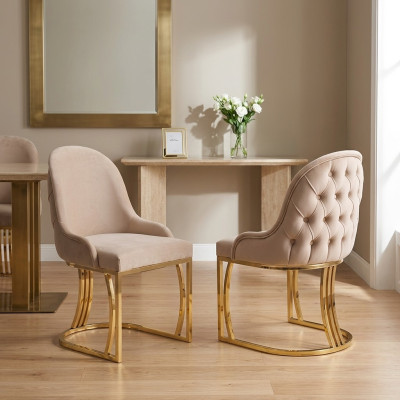 Dining room chairs wood luxury chair beige living room Italian style