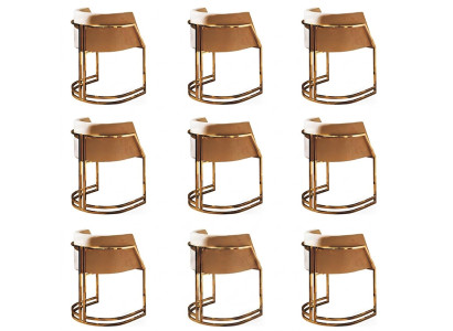 Design chair textile armchair upholstered chairs set of 8x for dining room restaurant.