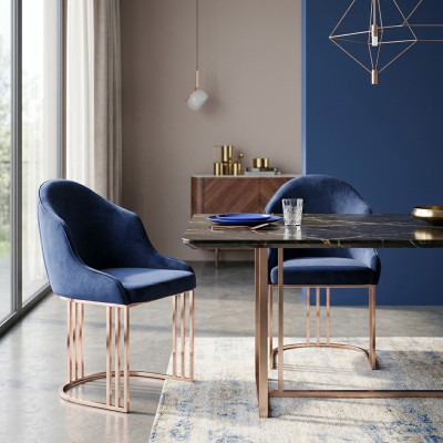 Dining Room 1x Chair Chairs Upholstery Textile Modern Designer Backrest Seat