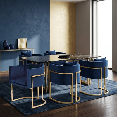 Chair 4x Upholstered Chair Television Lounge Club Set Seat Armchair Dining