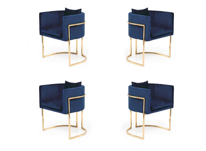 Chair 4x Upholstered Chair Television Lounge Club Set Seat Armchair Dining