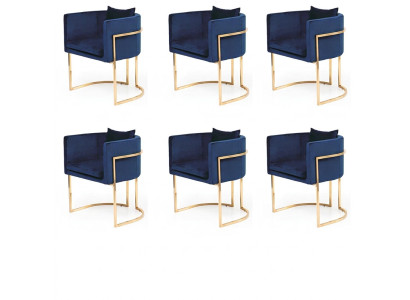 Textile Group Upholstered Chairs Dining Room Fabric Design Set of 6 Chairs