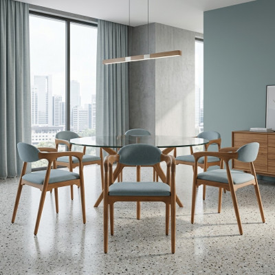 Dining room set 4x chair set chairs upholstered set dining group furniture group