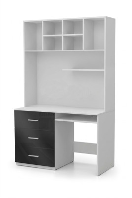 Desk Black Table Office Children's Room Youth Room Tables New High Gloss