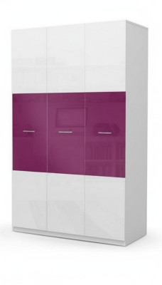 Wardrobe Closet Children Children's Room Unisex Children's Room Furniture Purple White