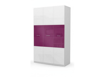 Wardrobe Closet Children Children's Room Unisex Children's Room Furniture Purple White