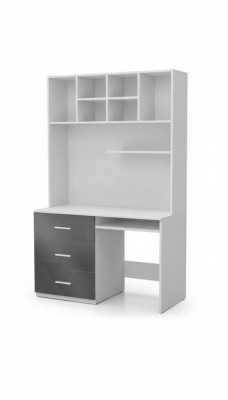 Desk High Gloss Grey Table Office Children's Room Teen's Room Tables New