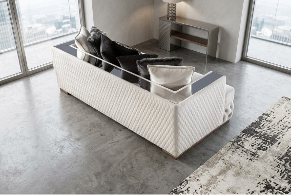 Sofa 3-seater white luxury living room classic Italian style