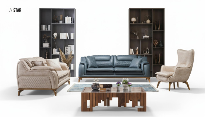Armchair Beige 1-Seater Luxury Living Room Classic Design Italian