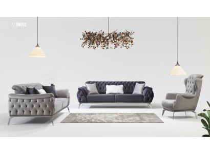 Armchair 1 Seater White Armchair Luxury Design Elegant Furniture Italian Style
