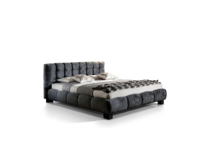 Bed Grey Bedroom Furniture Textile Design 160x200cm Beds Velvet
