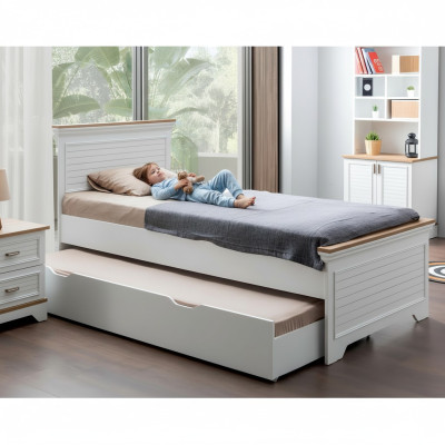 Double bed with bed drawer furniture wood beds children's bed youth bed teenager