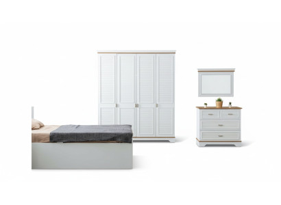 Children's room set chest of drawers mirror design modern furniture bedroom new 2-piece.
