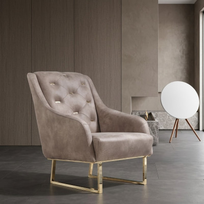 Armchair textile living room luxury design furniture chairs modern Chesterfield