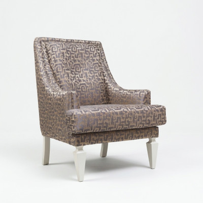 Brown living room upholstered armchair designer hotel single-seater lounge furniture