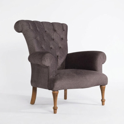 Chesterfield Couch Sofa Relax Fabric Lounge Luxury Upholstered Armchair Design Brown