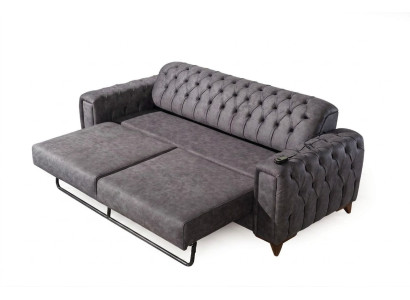Three-seater sofa, 3-seater sofas, armchair, fabric couch, furniture, textile, color gray