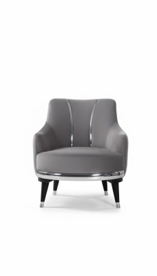 Armchair Single-Seater Sofas Living Room Textile Fabric Furniture Color Gray