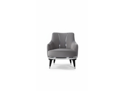 Armchair Single-Seater Sofas Living Room Textile Fabric Furniture Color Gray