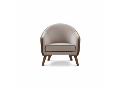 Armchair Single-Seater Textile Living Room Lounge Design Furniture Color Gray