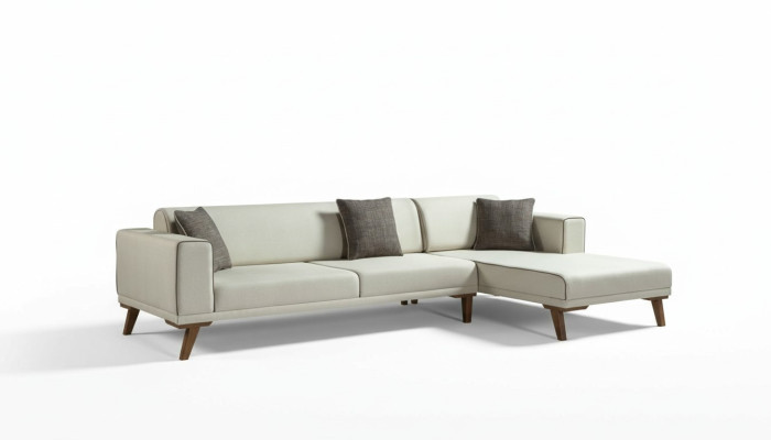 Corner sofa L-shape sofas couches corner couch upholstered furniture fabric white