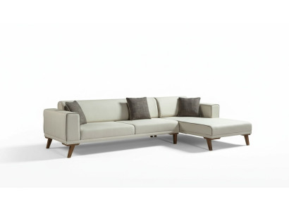 Corner sofa L-shape sofas couches corner couch upholstered furniture fabric white