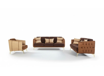 Sofa set Sofa Set 3+3+1 Seater Armchair Chesterfield Three-seater