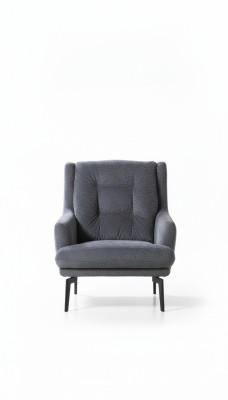 Gray modern single-seat armchair designer living room furniture lounge chair