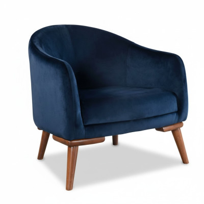 Modern armchair single-seater designer 1-seater upholstered fabric textile armchair new